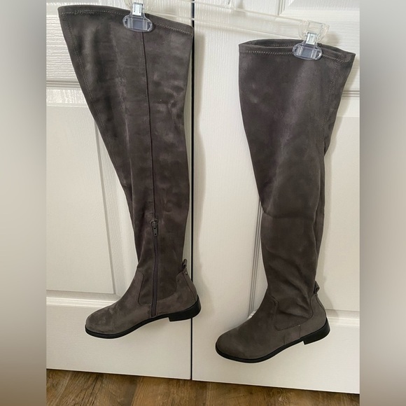 Kenneth Cole Reaction Wind-Free Over The Knee Boots Gray Women’s Size 6 - Picture 1 of 6